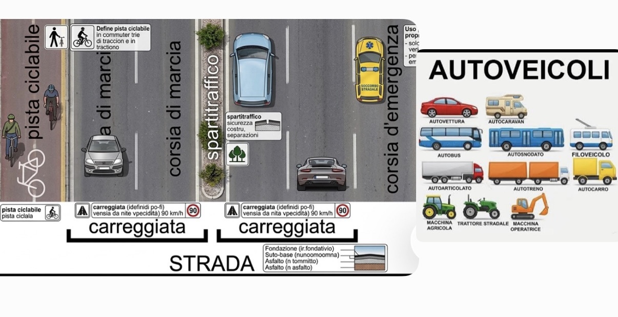 1. Classificazione delle strade e dei Veicoli